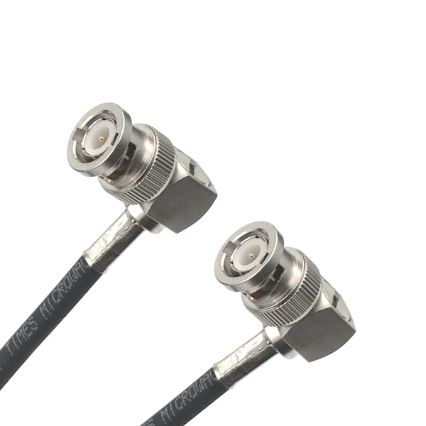 Remington Industries RG-223 Coax Cbl Assmbly w/BNC (Male RA) to BNC (Male RA) Cnnctrs, 50 Ohm Impedance, 3FT Lngth R-CX-1302-36 - main